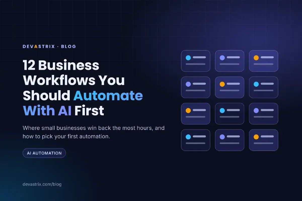 12 Business Workflows You Should Automate With AI First